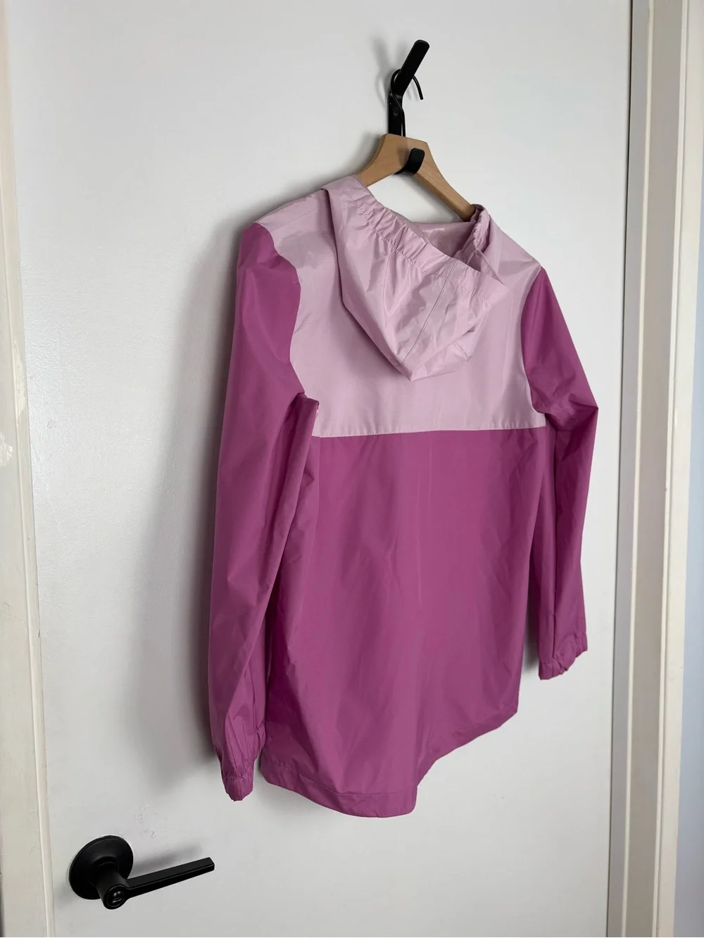 Car & Jack Kids Colorblock Purple Lavender Lightweight Hooded Pockets Raincoat